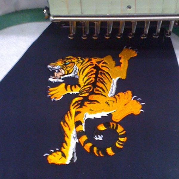 Tajima Embroidery Tiger Art