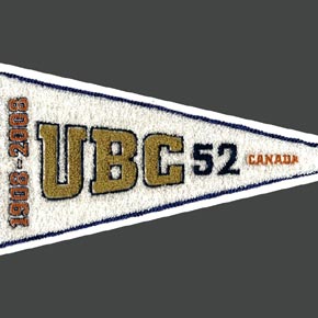 Chenille Stitched UBC Sports Team Pennant